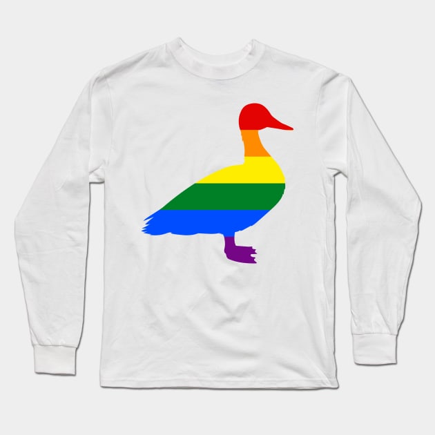 GAY MALLARD DUCK Long Sleeve T-Shirt by FOGSJ